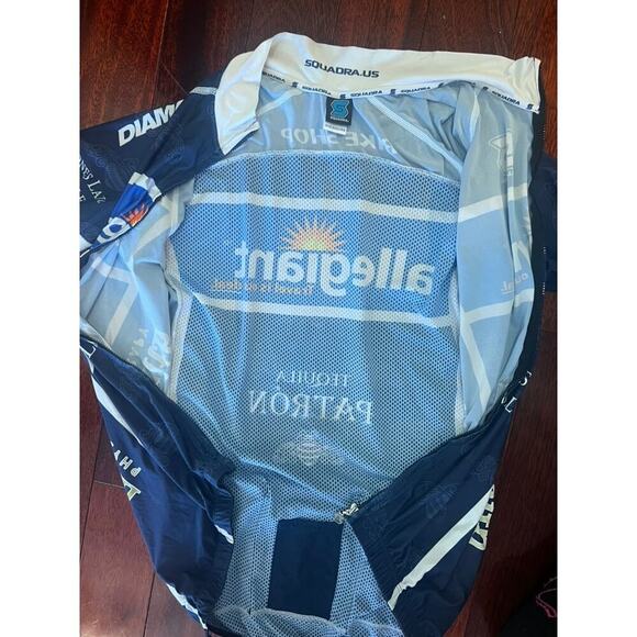 Men's Squadra cycling jersey size medium dark blue - Picture 5 of 6